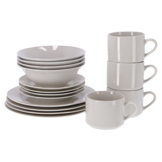Alpina breakfast set 16-piece white