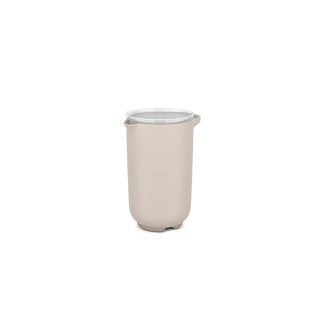 Mixbeker 1l met deksel chalk | 2 stuks