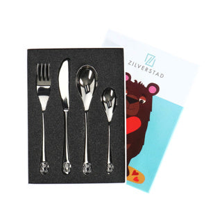 Children's cutlery 4-piece bear with heart