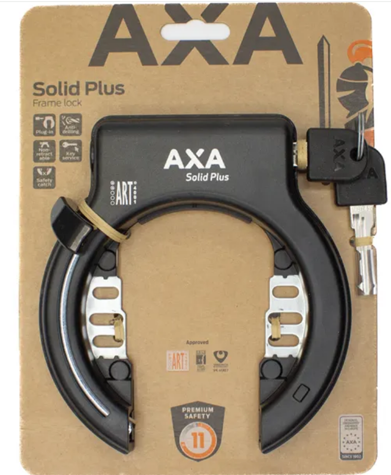 Axa ring lock solid plus black (on card)