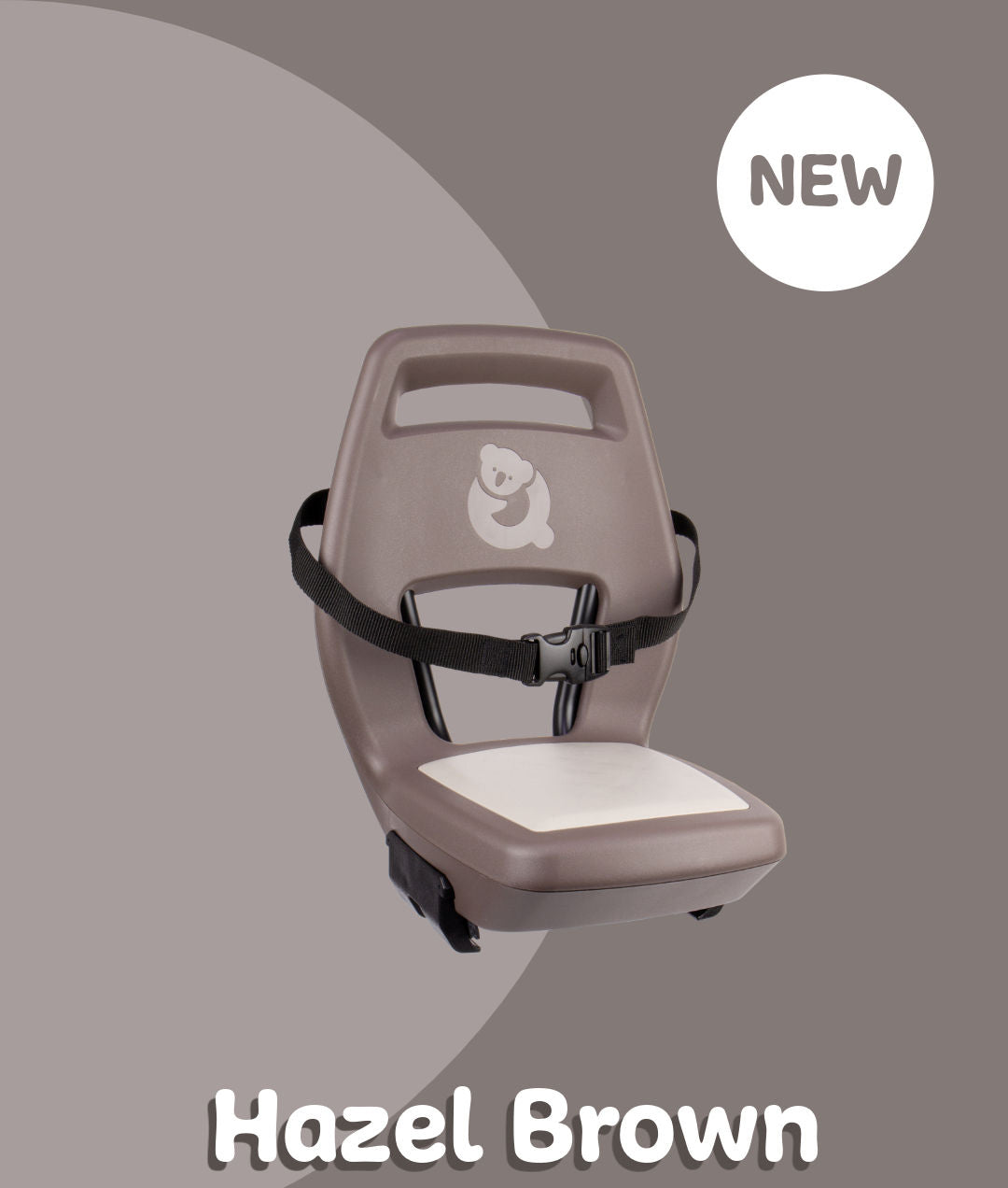 Asiento trasero de Qibbel junior 6+ portador de equipaje negro marrón claro