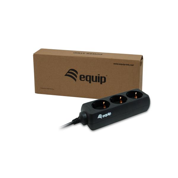 Équipage 333280 3 -oulet Power Bround, 1,1 m, 3 sort (s) Type F, noir, CE, 220 - 240 V