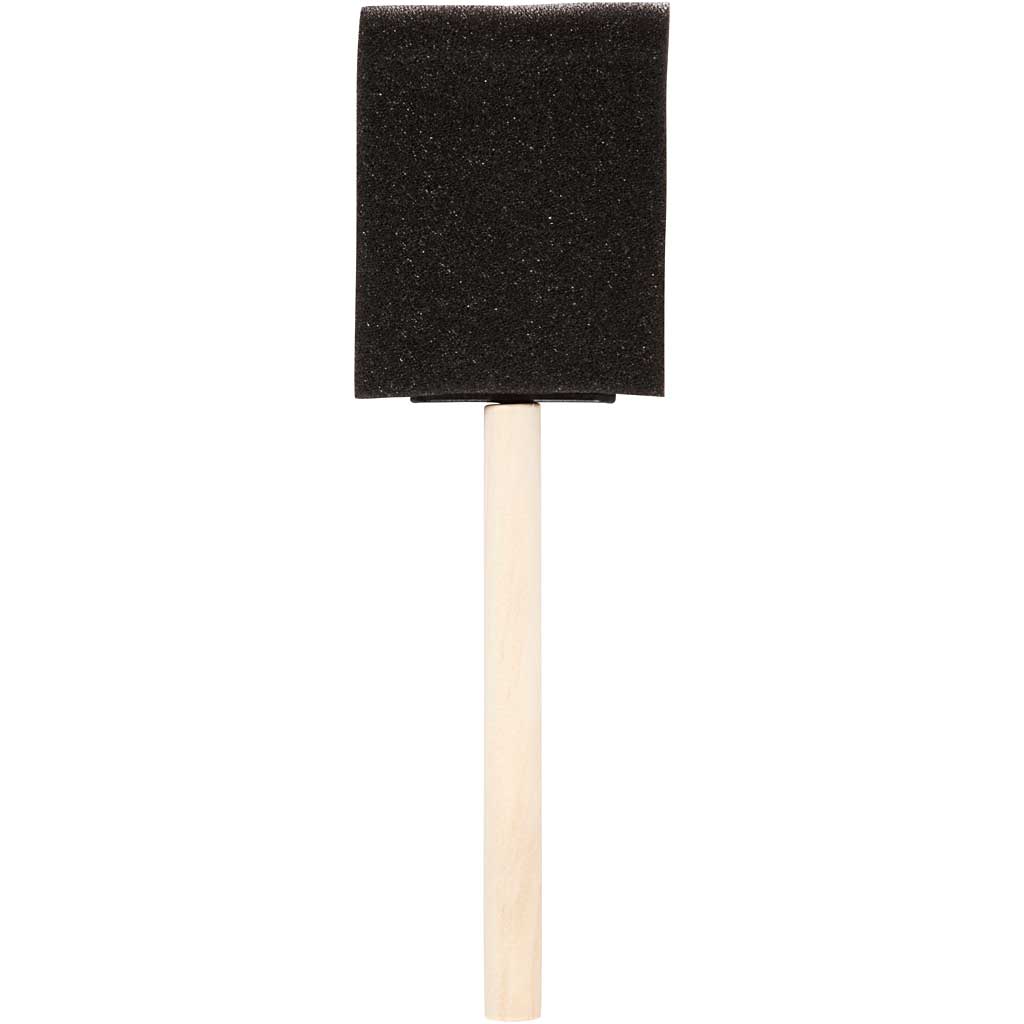 Creativ company foam brushes, w: 50 mm, 10 pieces 1 box