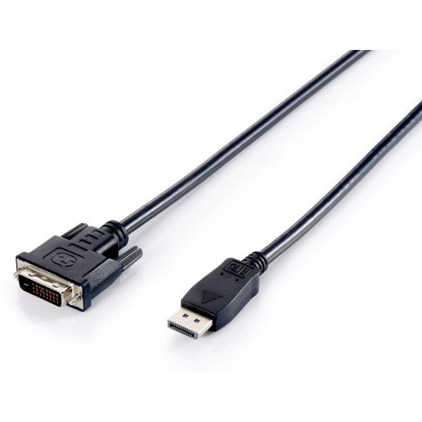 Equipaggia 119336 cavo video dual-link da displayport a dvi-d, mm, 2 m, nero