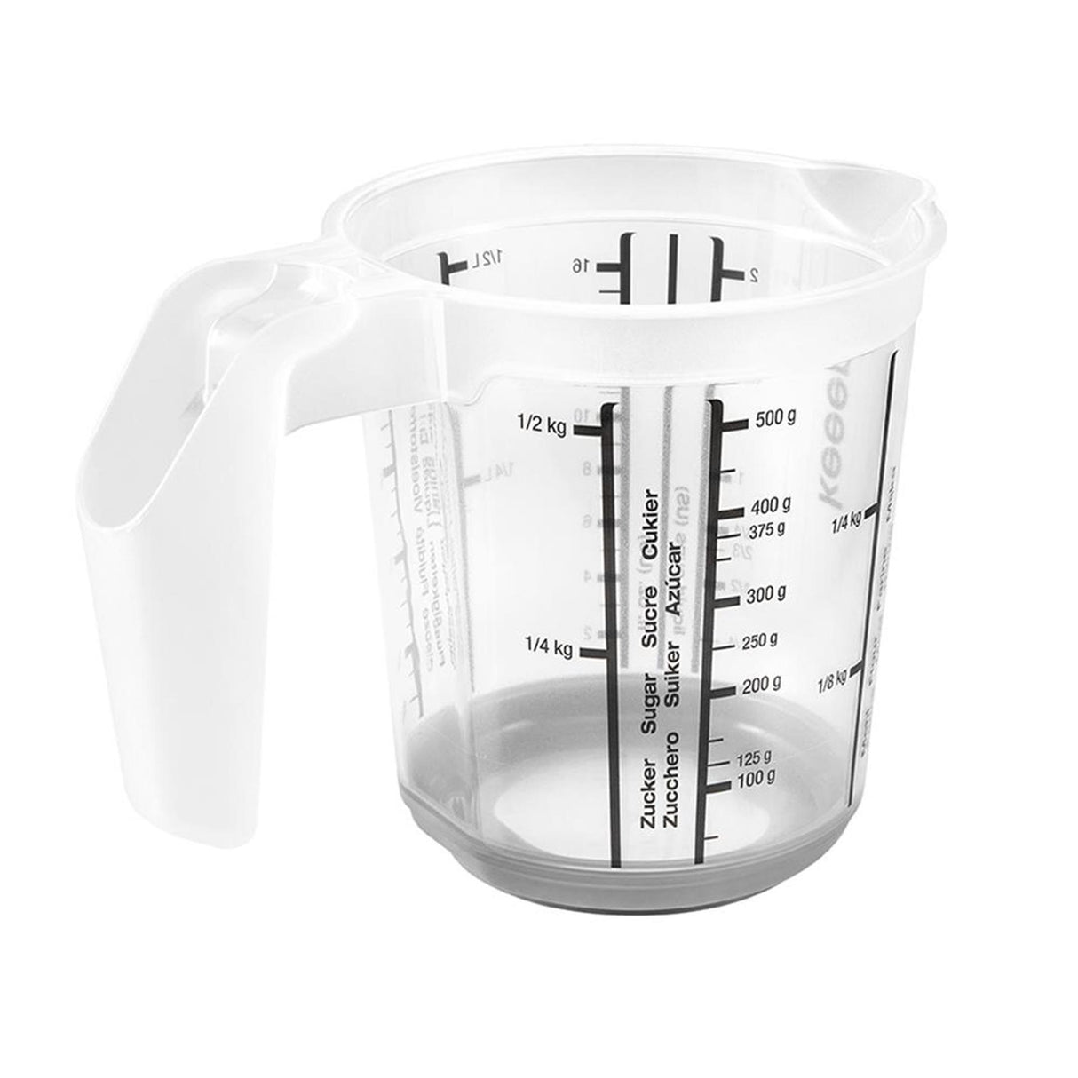 Keeeper maatbeker anti-slip 0,5l grijs