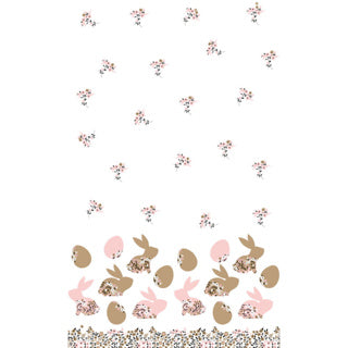 Duni Easter tablecloth blooming bunnies 138x220 cm