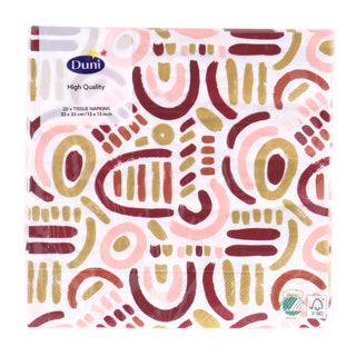 Duni napkins golden impuls 33x33 cm