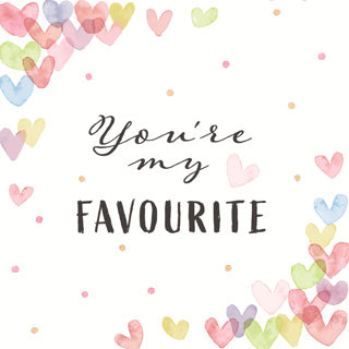 Duni napkins hearts favor 33x33 cm