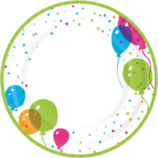 Duni plates splash balloons 22 cm 10 pieces