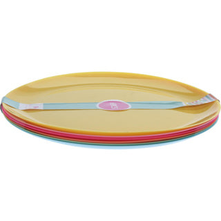Excelentes pratos para uso doméstico 21 cm, 6 peças de plástico