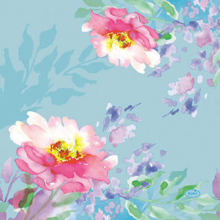 Duni Servietten fléissend Blummen 33x33 cm | 12 Stéck