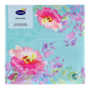 Duni napkins flowy floral 33x33 cm