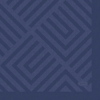 Duni Servietten Mosaik dunkelblau 24x24 cm | 12 Stück