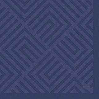 Duni napkins mosaic dark blue 33x33 cm