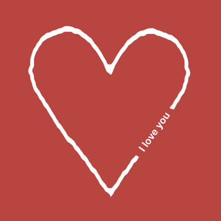 Duni napkins i love you 33x33 cm