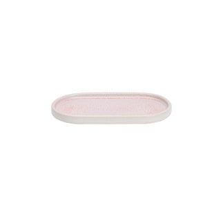 Bord ovaal coco 20.5 x 11.5 cm roze | 6 stuks