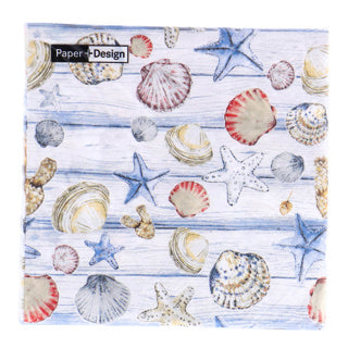 Duni napkins beach shells 33x33 cm