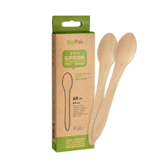 Duni spoons 10 pieces wood