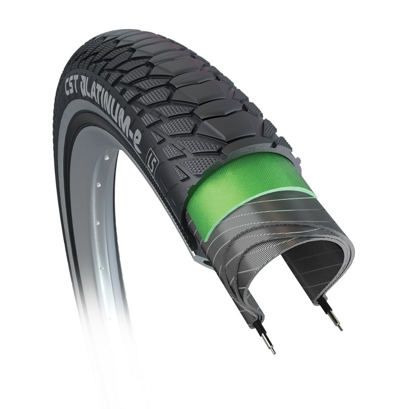 CST Tire Platinum-E 47-622 | 28x1.75 | negro