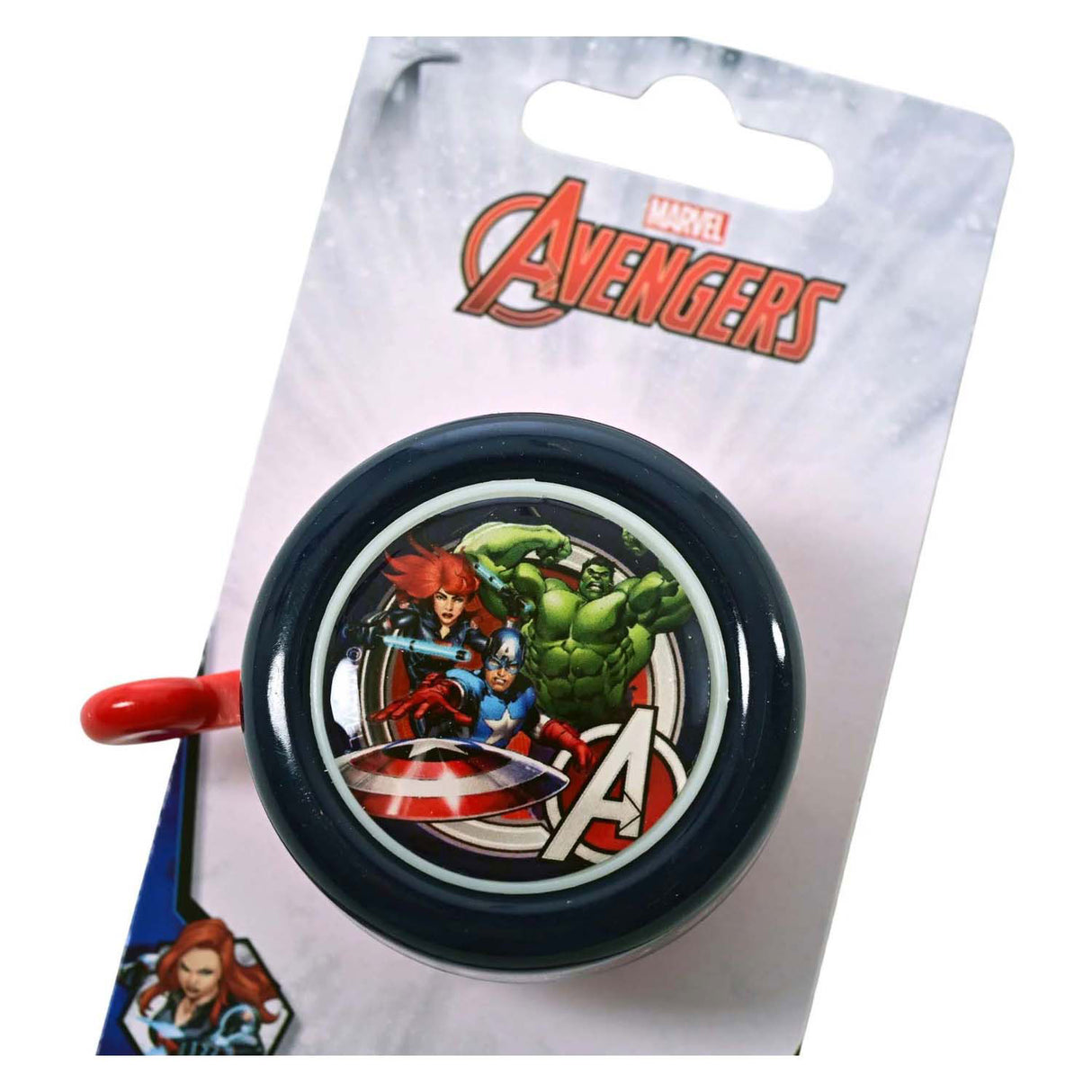 Zvonček na bicykel Rächer avengers - chlapčenský - červený