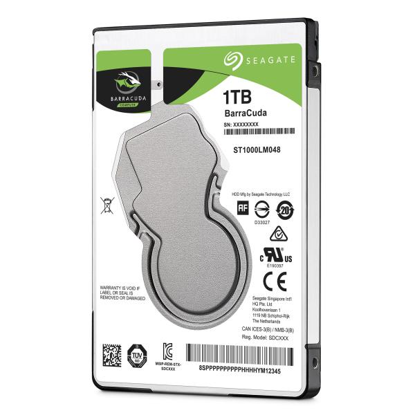 Seagate st1000lm048 barracuda hdd, 1tb, 2.5, sata3 6gbps, 5400 rpm, 128mb, 1.7w