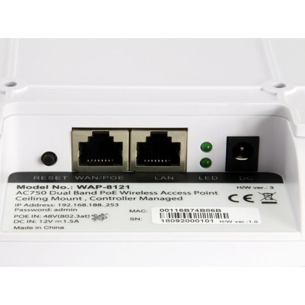 Levelone WAP-8121 Punto di accesso LAN wireless AC750 DBand PoE, 802.11a B E G N, doppia banda, 300 Mbps