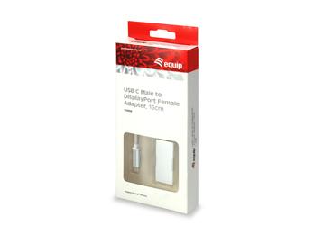 Équipez 133458 USB Type C Male à Displayport Adaptateur féminin, 15cm