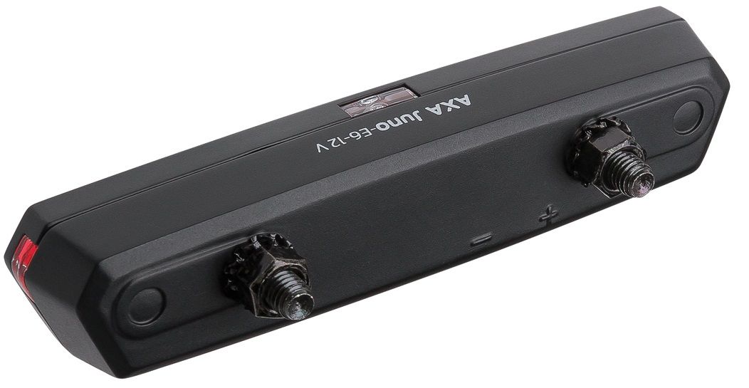 Luz traseira Axa LED Juno e-bike emparelhada com backl. juno e-bike 6-12 dc 50 mm