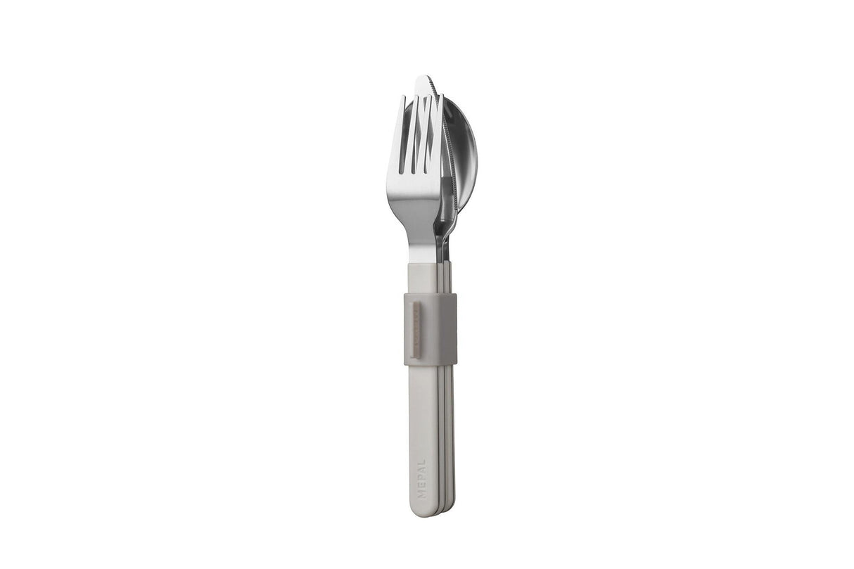 Mepal cutlery set silueta 3-piece - white