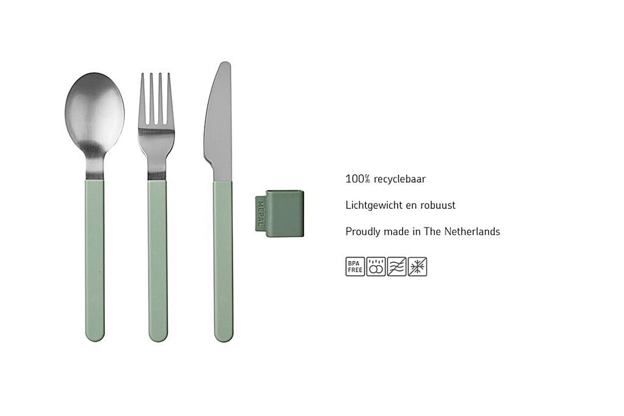 Mepal bestekset silueta 3-delig - mauve