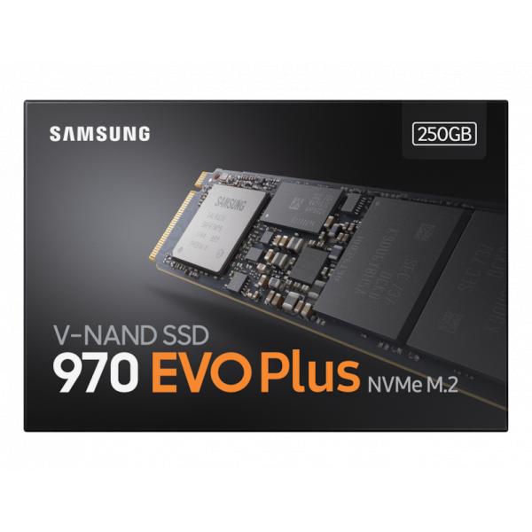 Samsung mz-v7s250bw evo 970 plus ssd, 250 gb, m.2 2280, v-nand mlc, 3500 3300 mb s, 550 000 iops