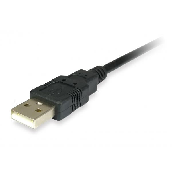 Equip 133383 kabel adaptera USB na równoległy, USB 2.0 -> ieee1284, męski męski, czarny