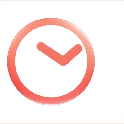 Hodiny Nexttime 2615ro focus, ø25 cm, nástěnné, bílo červené