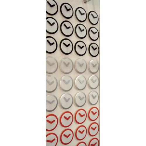 Orologio Nexttime 2615zw focus, ø25 cm, da parete, bianco nero