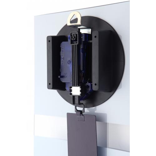 Nexttime klocka 2855bl feta ränder, 38x19 cm, vägg, blå