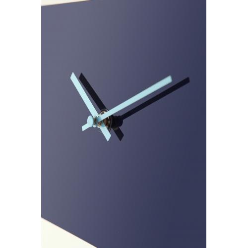 Nexttime klocka 2855bl feta ränder, 38x19 cm, vägg, blå