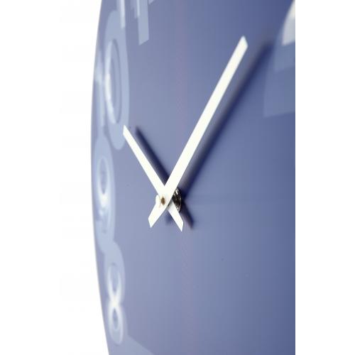 Nexttime clock 3077bl 3d, ø39.5 cm, wall, blue white