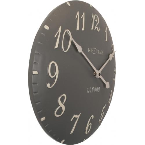 Reloj Nexttime 3084gs london arabe, ø34,5cm, pared, gris blanco