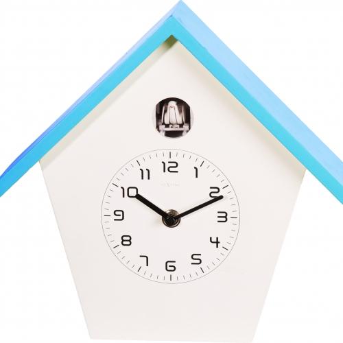 Nextime Klok 3108bl Birdy, 24.5x25.5x9.8 cm, parete, blu bianco