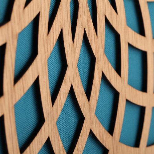 Nextime Klok 3149tq Sun grande, Ø50 cm, pared, turqoise