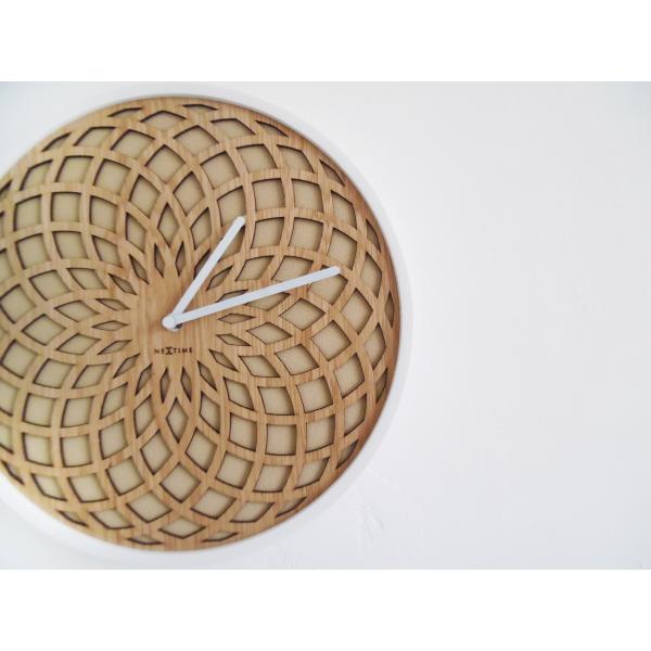 Nextime Klok 3150be Sun Small, Ø35 cm, muro, beige