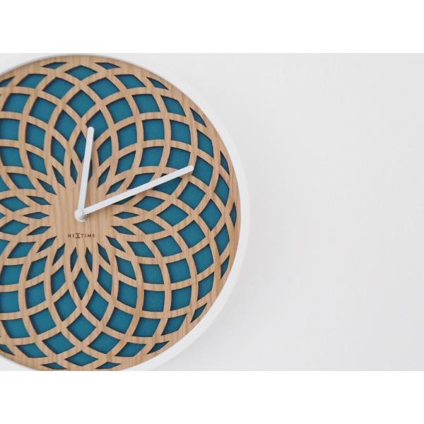 Nextime Klok 3150Tq Sun Small, Ø35 cm, Wall, Turqoise