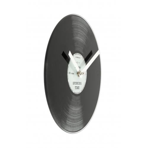 Zegar Nexttime 5163 mały czas wirowania, ø20 cm, ścienny, czarny