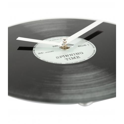 Zegar Nexttime 5163 mały czas wirowania, ø20 cm, ścienny, czarny