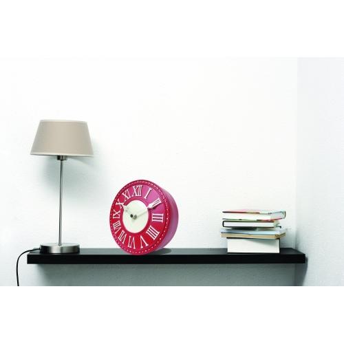 Nextime Clock 5187ro London Table, Ø16 cm, muro, bianco rosso