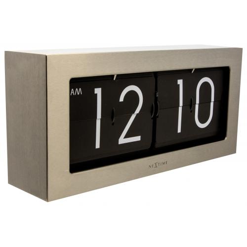 Reloj de bosque 5198zi Big Flip, 16.7x36 cm, Flip-Over, Silver