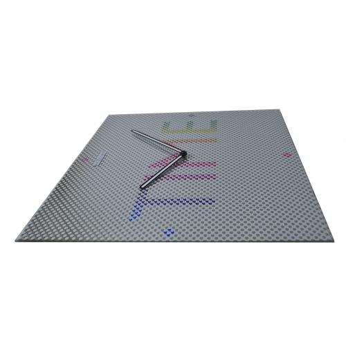 Nestetidsklokke 8165 mystery - tid, 43x43 cm, vegg, metall