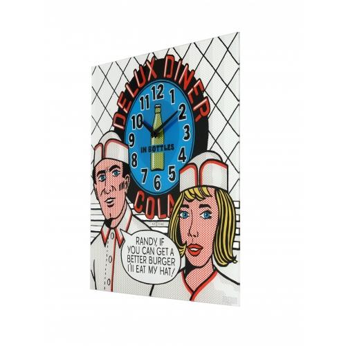 Hodiny Nexttime 8167 delux večeře, 43x43cm, nástěnné, vícebarevné