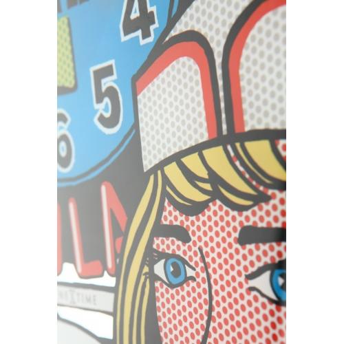 Hodiny Nexttime 8167 delux večeře, 43x43cm, nástěnné, vícebarevné