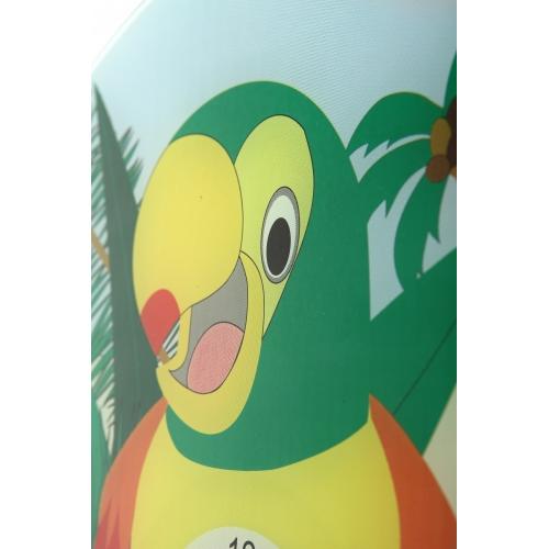 Nestetidsklokke 8168 lorre, ø43 cm, vegg, flerfarget